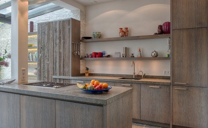 Moderne uitbouw met ruime woonkeuken Moderne uitbouw met ruime woonkeuken